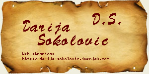 Darija Sokolović vizit kartica